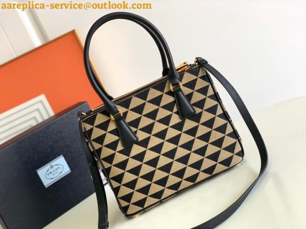 Replica Prada Galleria Small Bag In Jacquard Fabric 6