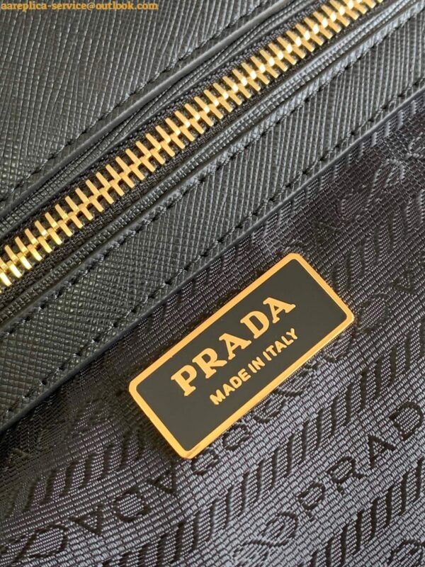 Replica Prada Galleria Small Bag In Jacquard Fabric 9