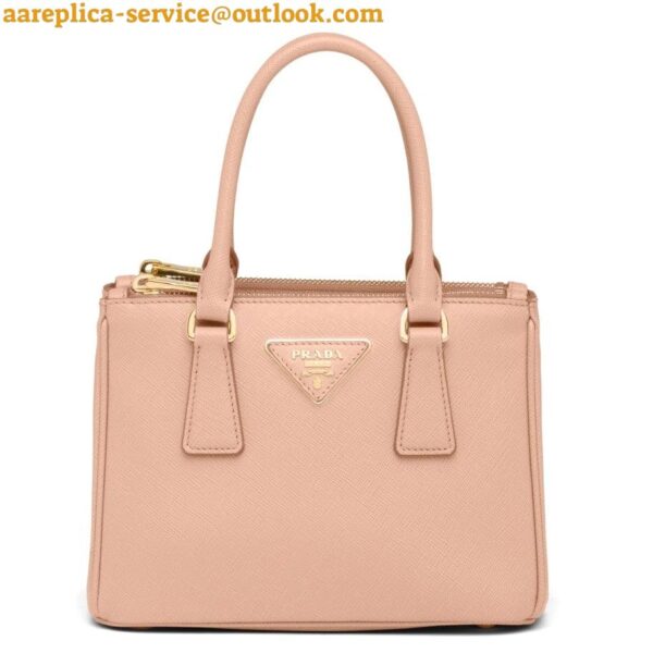 Replica Prada Mini Galleria Bag In Powder Pink Saffiano Leather 4