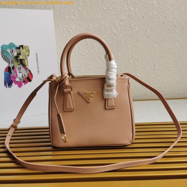 Replica Prada Mini Galleria Bag In Powder Pink Saffiano Leather 5