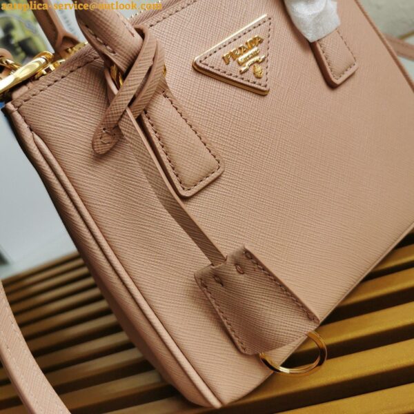 Replica Prada Mini Galleria Bag In Powder Pink Saffiano Leather 6