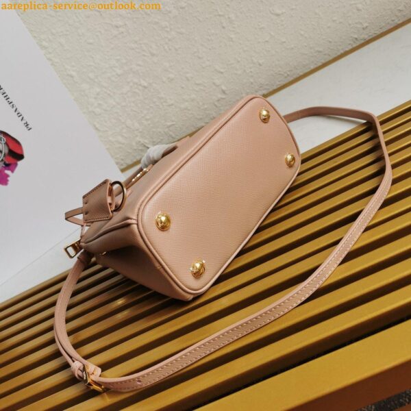Replica Prada Mini Galleria Bag In Powder Pink Saffiano Leather 7
