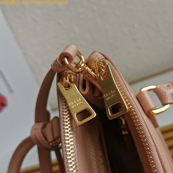 Replica Prada Mini Galleria Bag In Powder Pink Saffiano Leather 9
