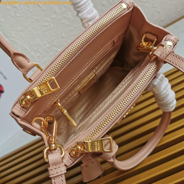 Replica Prada Mini Galleria Bag In Powder Pink Saffiano Leather 10