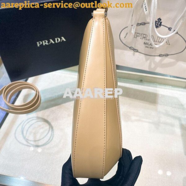 Replica Prada Cleo Brushed Leather Shoulder Bag with Strap Extension 1 5