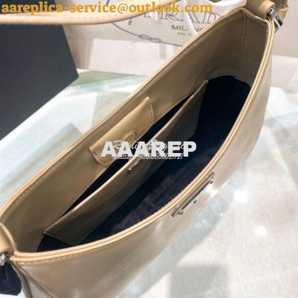Replica Prada Cleo Brushed Leather Shoulder Bag with Strap Extension 1 7