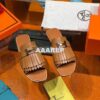 Replica Hermes Auteuil Sandal H201089 Brownish Red 2