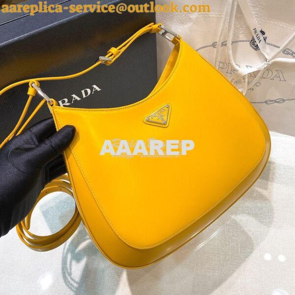 Replica Prada Cleo Brushed Leather Shoulder Bag with Strap Extension 1 4