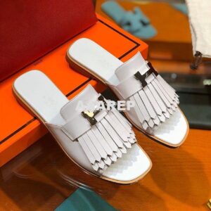 Replica Hermes Auteuil Sandal H201089 White 2