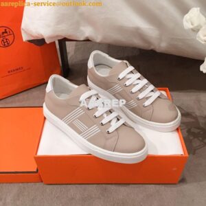 Replica Hermes Avantage Sneaker Male/ Female H201114 Beige 2