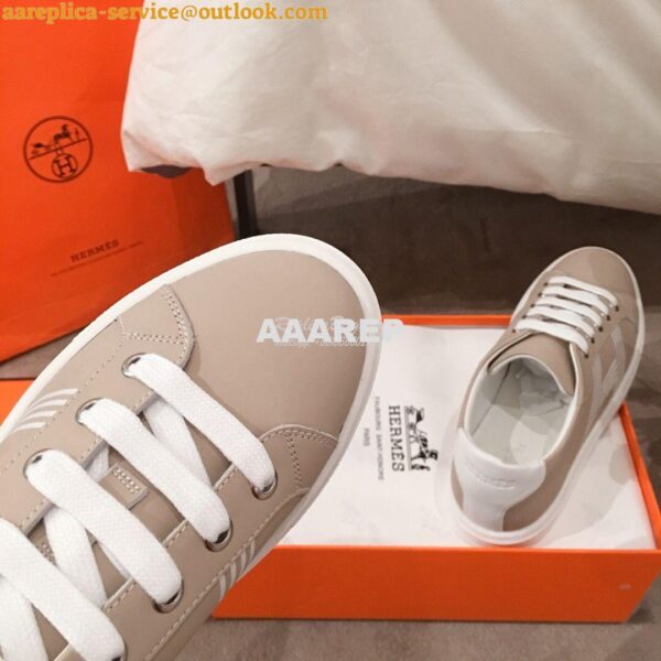 Replica Hermes Avantage Sneaker Male/ Female H201114 Beige 9