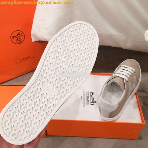 Replica Hermes Avantage Sneaker Male/ Female H201114 Beige 11