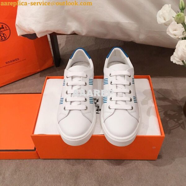 Replica Hermes Avantage Sneaker Male/ Female H201114 Blue 5