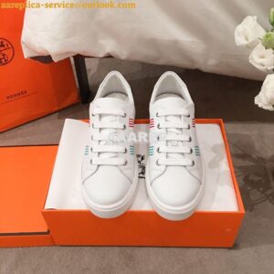 Replica Hermes Avantage Sneaker Male/ Female H201114 Multicolore Blanc 2