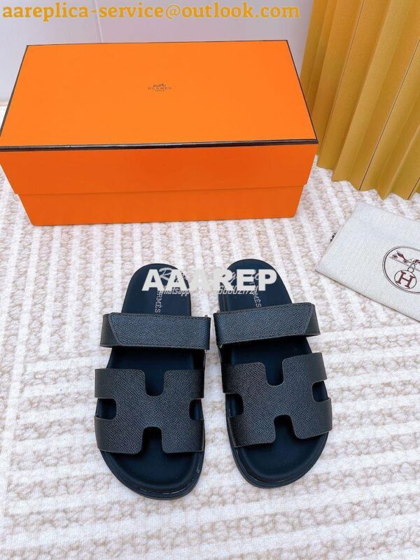 Replica Hermes Chypre Sandal in Epsom Leather H222297Z ii 2