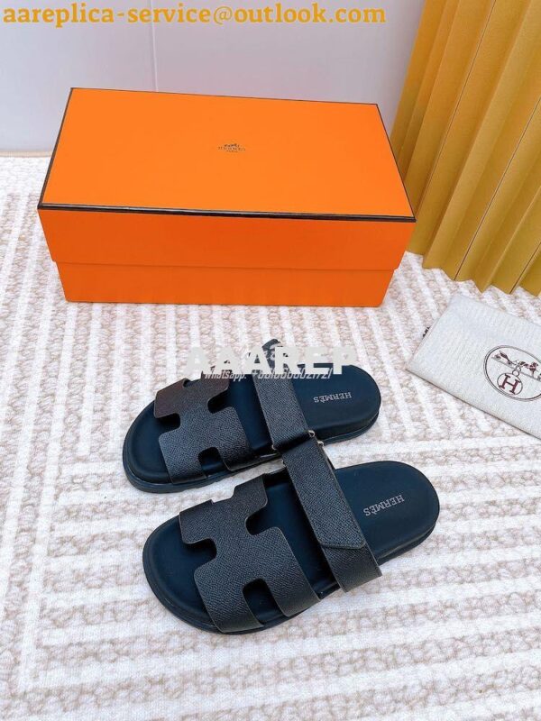 Replica Hermes Chypre Sandal in Epsom Leather H222297Z ii 7