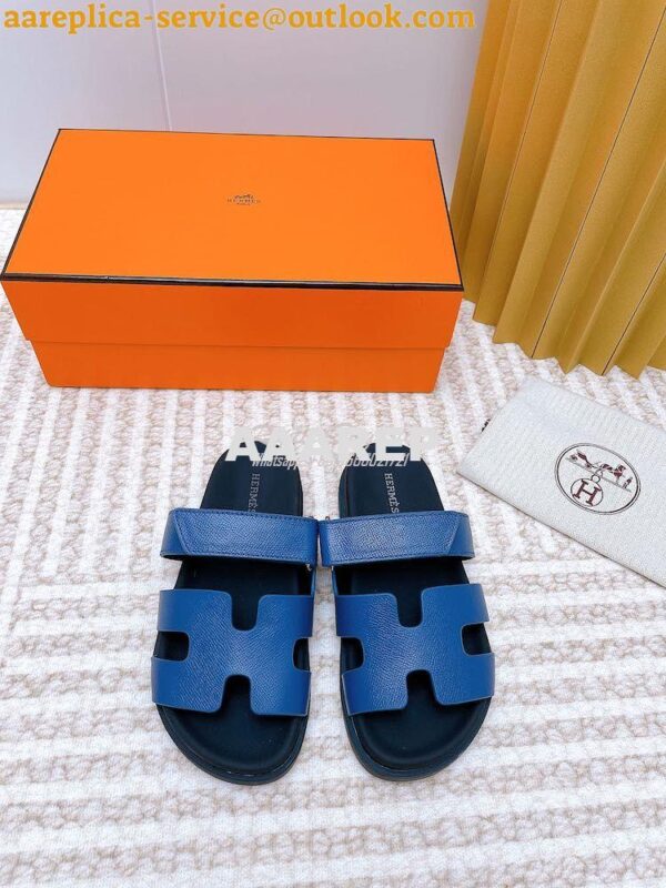 Replica Hermes Chypre Sandal in Epsom Leather H222297Z ii 18