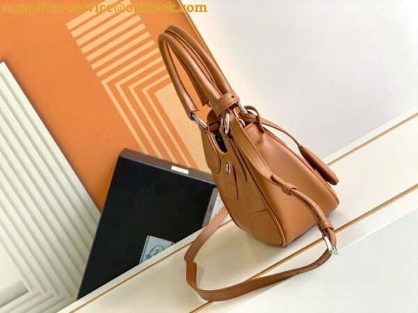 Replica Prada Moon Bag in Caramel Padded Nappa Leather 5