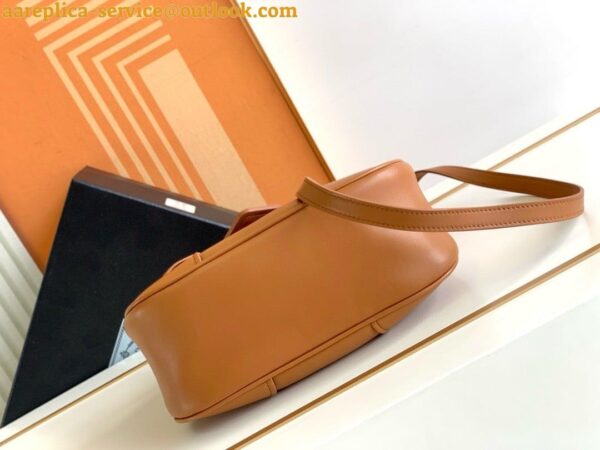 Replica Prada Moon Bag in Caramel Padded Nappa Leather 6