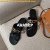 Replica Hermes Chypre Sandal Suede Goatskin H222297Z 1