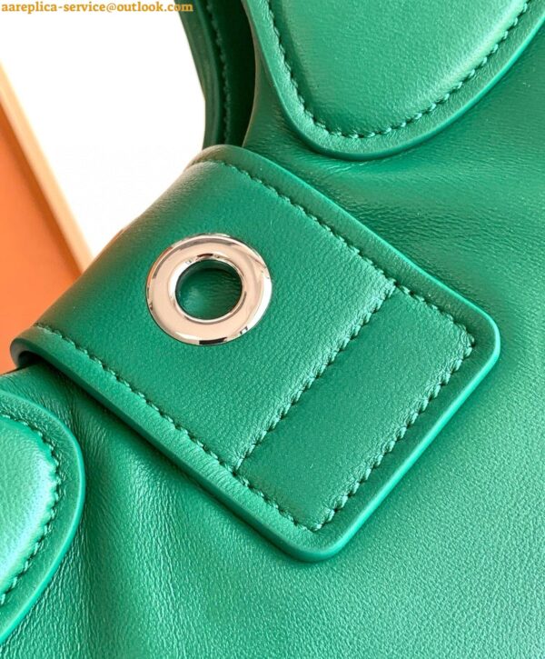 Replica Prada Moon Bag in Green Padded Nappa Leather 10