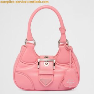 Replica Prada Moon Bag in Pink Padded Nappa Leather