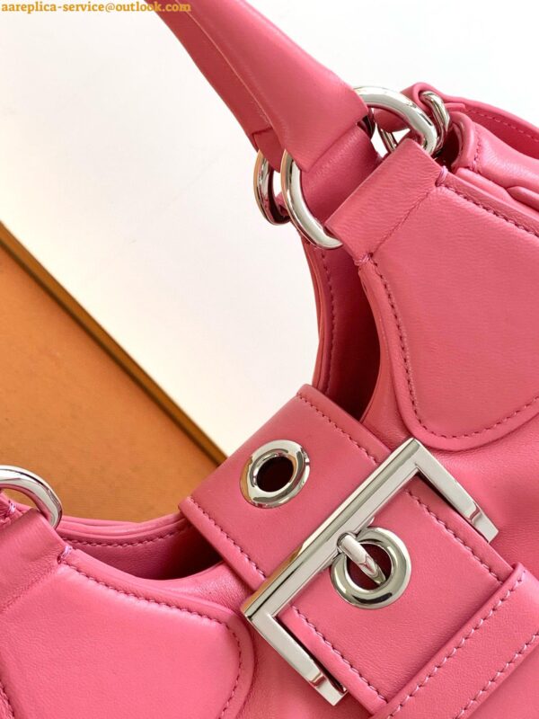 Replica Prada Moon Bag in Pink Padded Nappa Leather 13