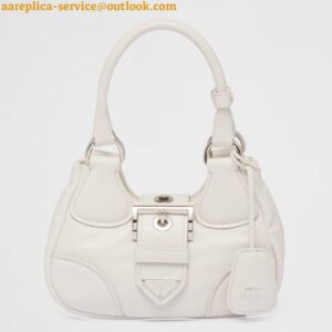 Replica Prada Moon Bag in White Padded Nappa Leather