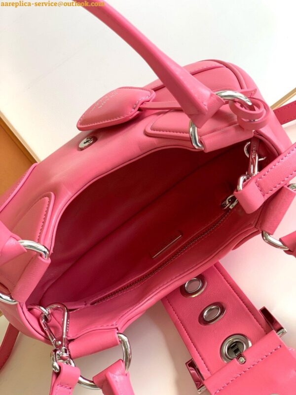 Replica Prada Moon Bag in Pink Padded Nappa Leather 22