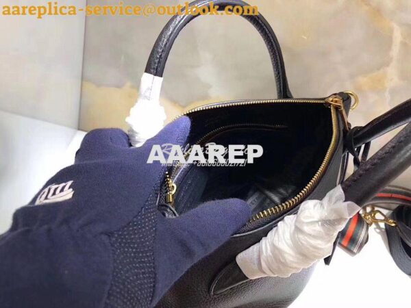 Replica Prada Daino Leather Tote Bag 1BA157 Black 10