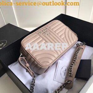 Replica Prada Diagramme leather cross-body bag 1bh083 Beige