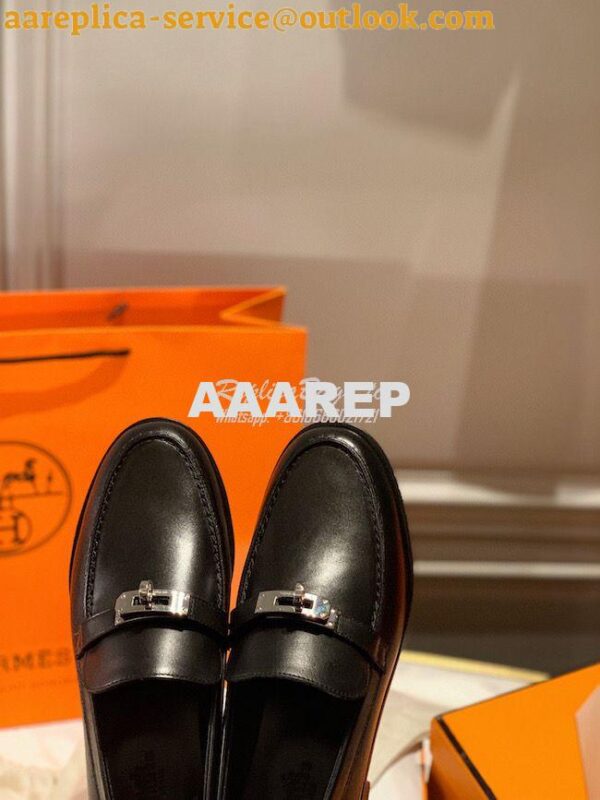 Replica Hermes Destin Loafer in calfskin with Blake stitched sole H212 6