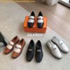 Replica Hermes Destin Loafer in fringed calfskin H241008Z Noir