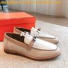 Replica Hermes Destin Loafer suede goatskin H212116Z Black 2