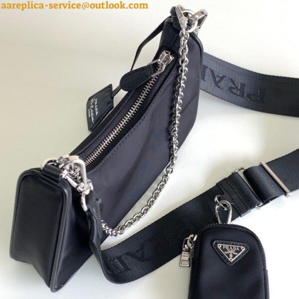 Replica Prada Re-Edition 2005 Shoulder Bag In Black Re-Nylon 8