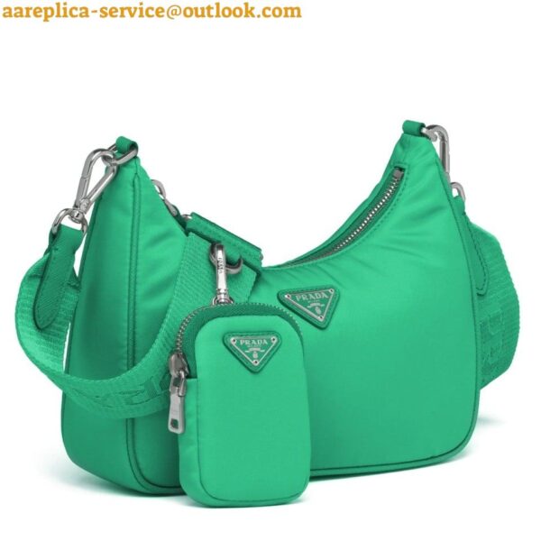 Replica Prada Re-Edition 2005 Shoulder Bag In Green Re-Nylon 3