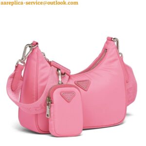 Replica Prada Re-Edition 2005 Shoulder Bag In Pink Re-Nylon