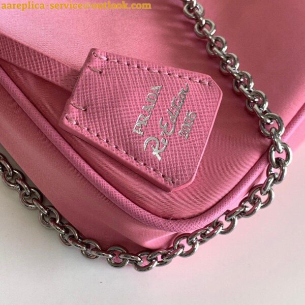 Replica Prada Re-Edition 2005 Shoulder Bag In Pink Re-Nylon 7