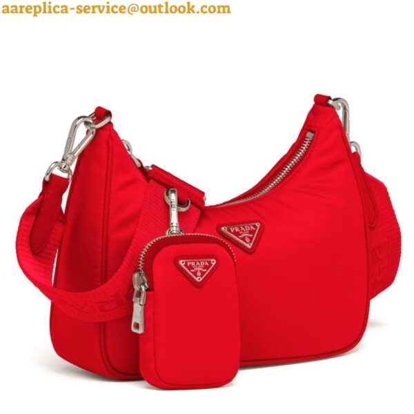 Replica Prada Re-Edition 2005 Shoulder Bag In Red Re-Nylon 4