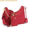 Replica Prada Re-Edition 2005 Shoulder Bag In Red Re-Nylon