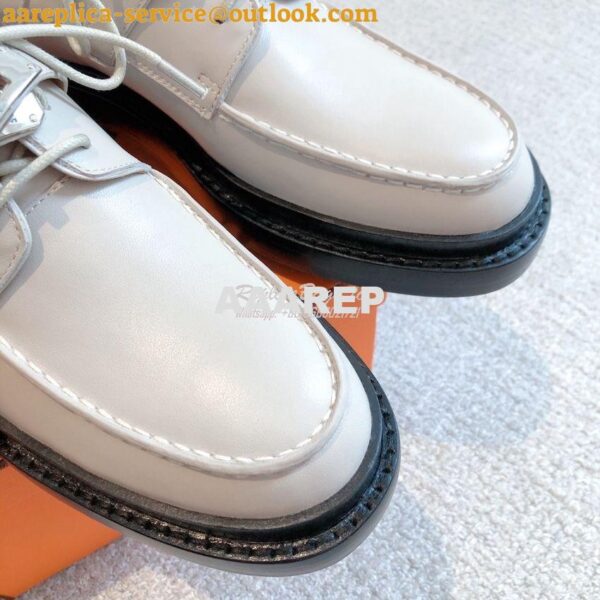 Replica Hermes First Oxford Shoes H222071Z Beige Claise 8