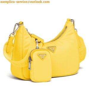 Replica Prada Re-Edition 2005 Shoulder Bag In Yellow Re-Nylon 2