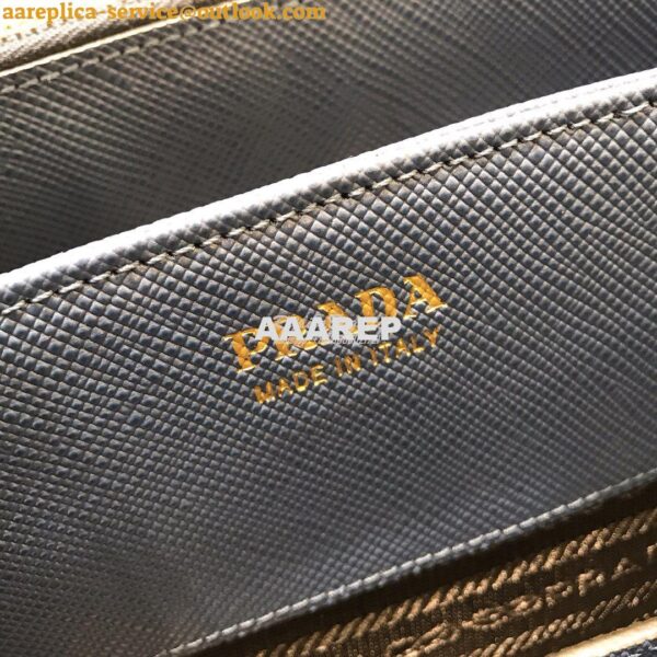 Replica Prada Galleria Saffiano Leather Bag 1BA232 Blue 9