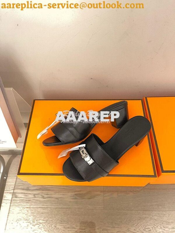 Replica Hermes Gigi 50 Sandal in Calfskin H231063Z 20