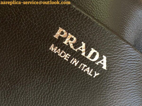 Replica Prada Supernova Small Top Handle Bag In Black Brushed Leather 12