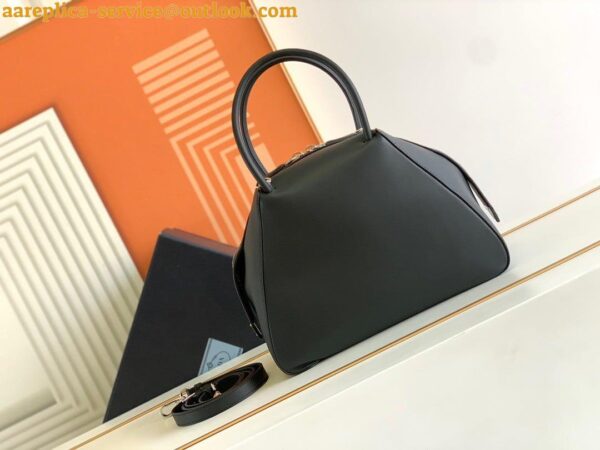 Replica Prada Supernova Small Top Handle Bag In Black Leather 6