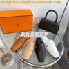 Replica Hermes Hariston Oxford Shoes H Cadenas in Glazed Calfskin H232 2