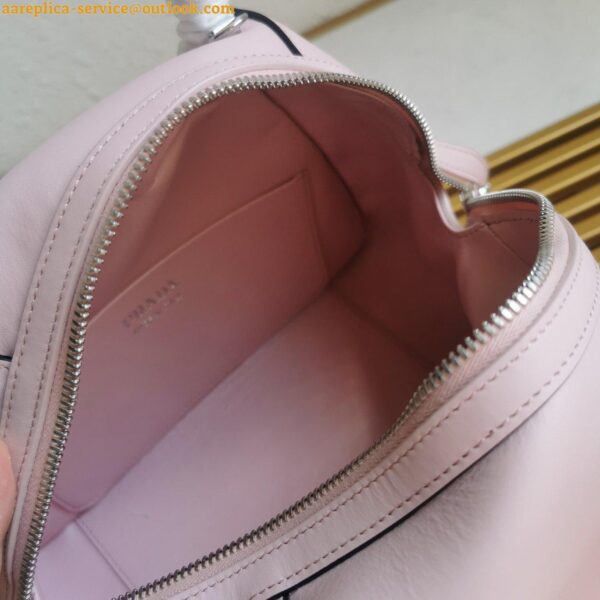 Replica Prada Supernova Small Top Handle Bag In Pink Leather 10