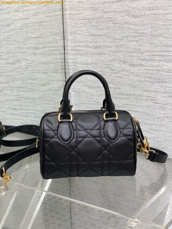 Replica Dior Groove 20 Bag in Black Macrocannage Calfskin 7