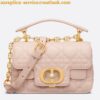 Replica Dior Mini Jolie Top Handle Bag in White Cannage Calfskin 2